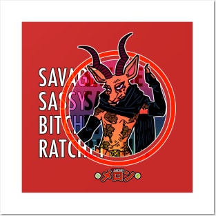 BEASTARS! SAVAGE SASSY BITCHY RATHCET MELON Posters and Art